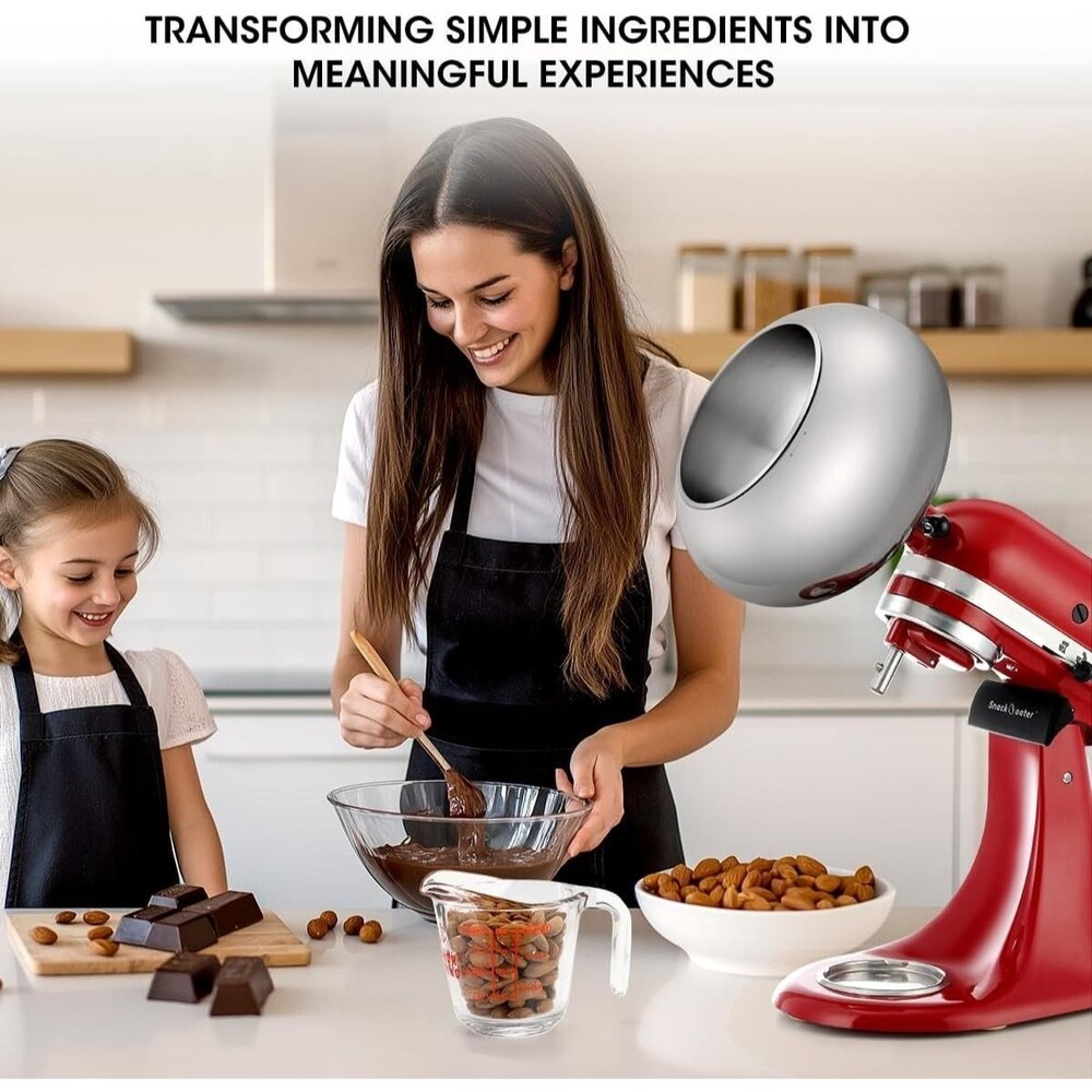 💥New Aieve Snack Coater Compatible with KitchenAid Tilt-Head Stand Mixer - Picture 8 of 8